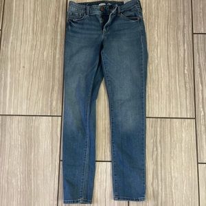 Old Navy mid rise straight slim jeans